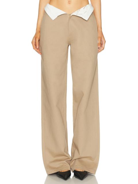 Foldover Waist Pant