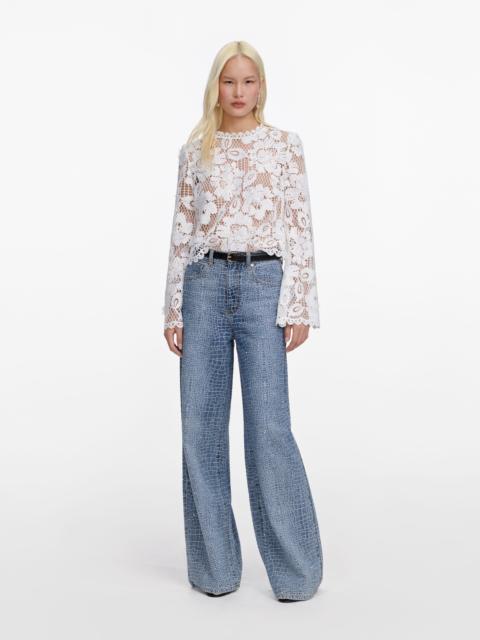 White Crochet Lace Top