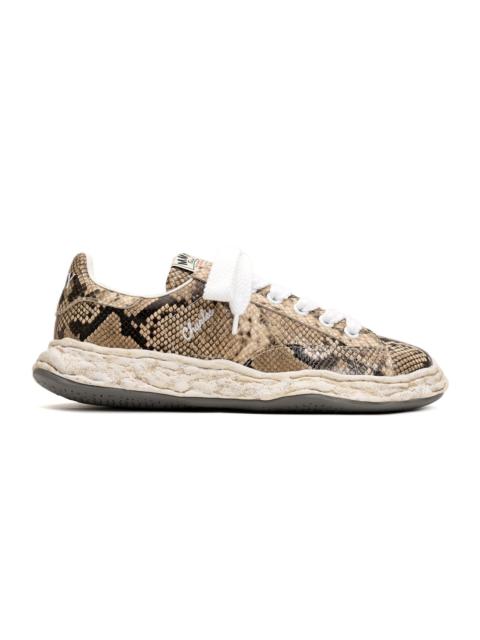 "CHARLES" OG Sole Python Printed Leather Low-top Sneaker