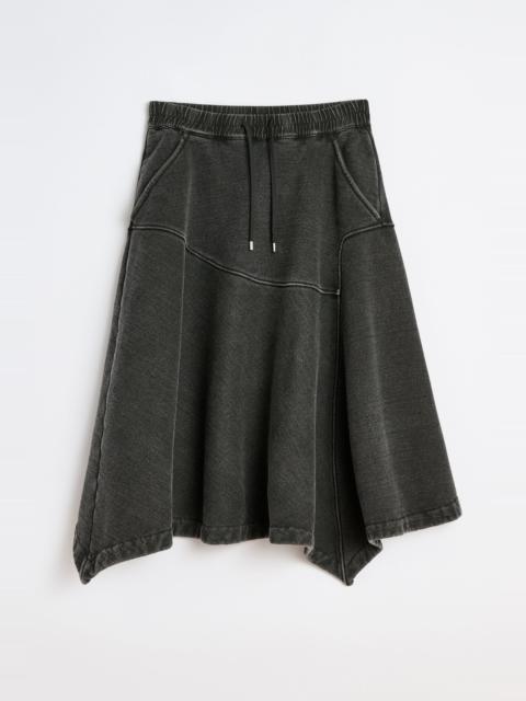 Lounge Skirt Black 1000 Points Print