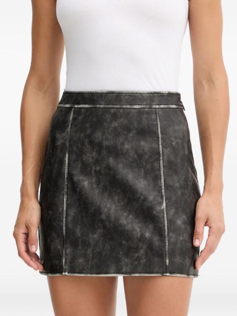 panelled mini skirt