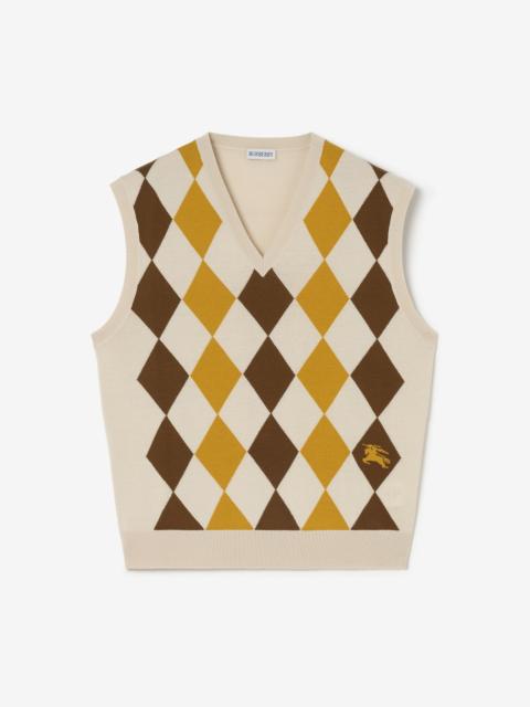 Argyle Wool Sweater Vest