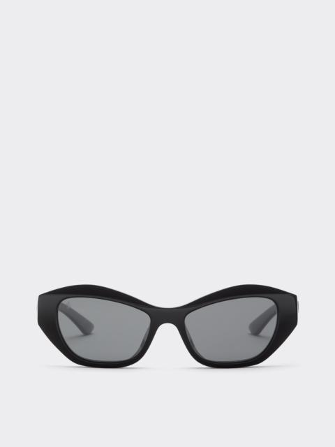Ferrari sunglasses in glossy blackacetate with black polarized lenses