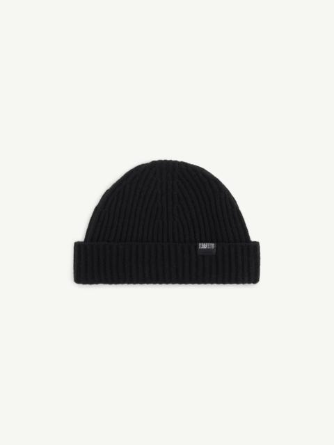 Ribbed wool beanie