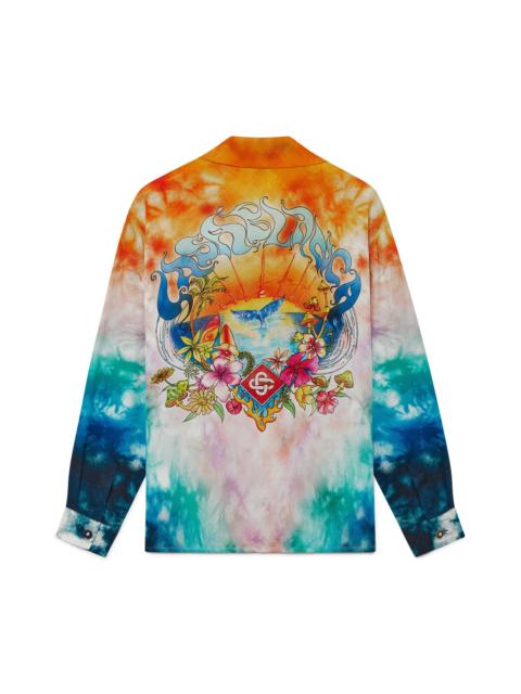 Surf Trip Long Sleeve Silk Shirt| Casablanca Paris