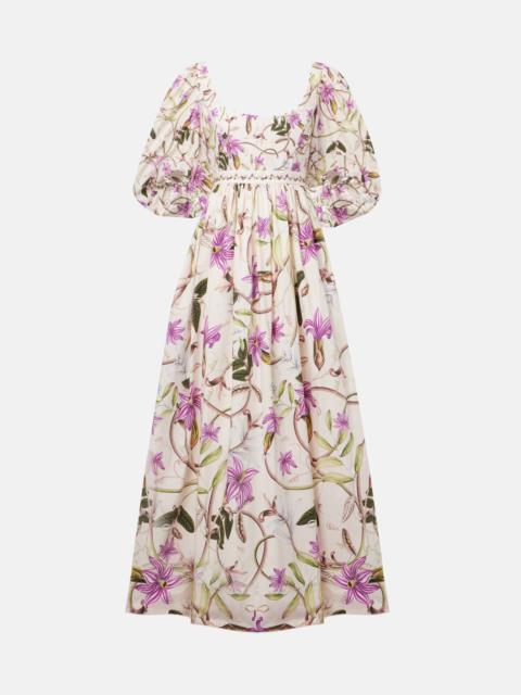 Viviane floral cotton maxi dress