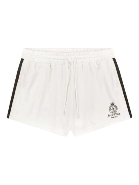 logo-embroidered side-stripe shorts