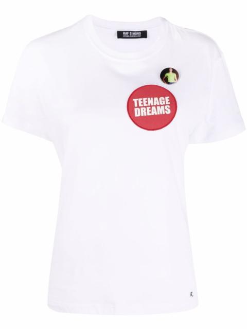 Teenage Dreams-patch cotton T-shirt