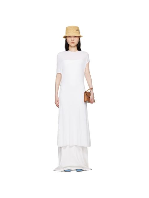 White La Casa 'La robe Salerno' Midi Dress