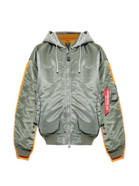 x Alpha Industries hooded bomber jacket