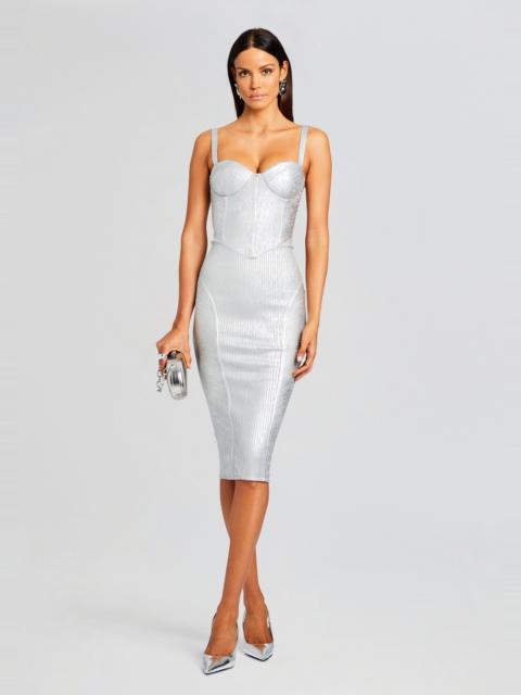 ZORA COATED KNIT DRESS