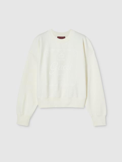 Cotton jersey sweatshirt with print