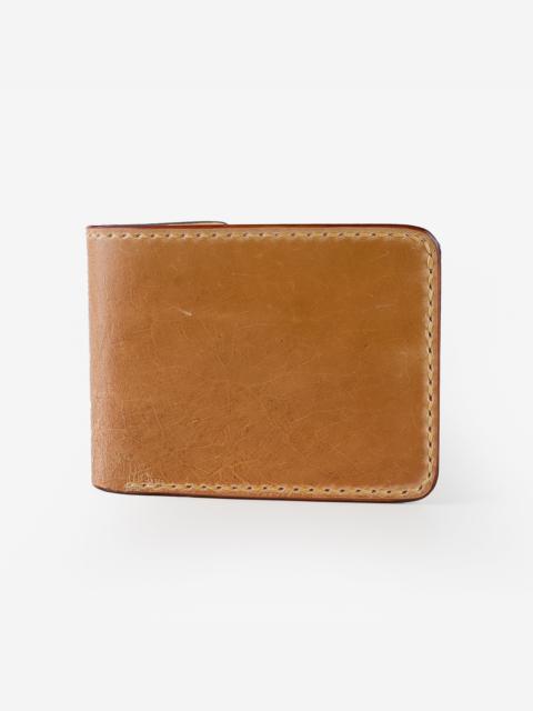 SLIMLINE SMALL SHELL CORDOVAN WALLET - NATURAL