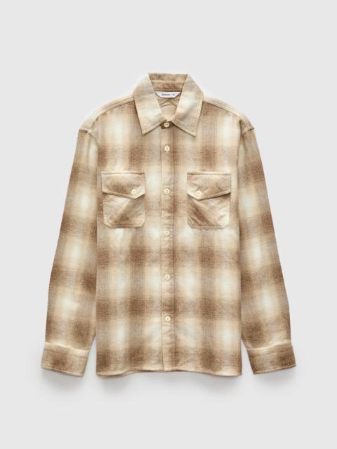 Crosscut Flannel in Sand Ombre
