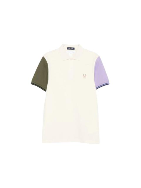 AMIRI Color-Blocked Polo White