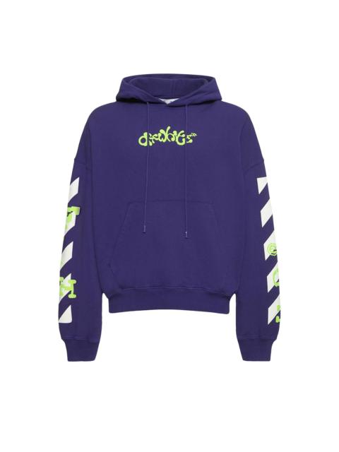 Off-White Opposite Arrow Boxy Hoodie 'Purple/Lime'