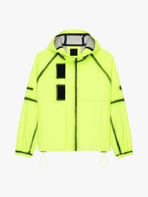 TAG EFFECT CLOWN PRINTED HOODED WINDBREAKER