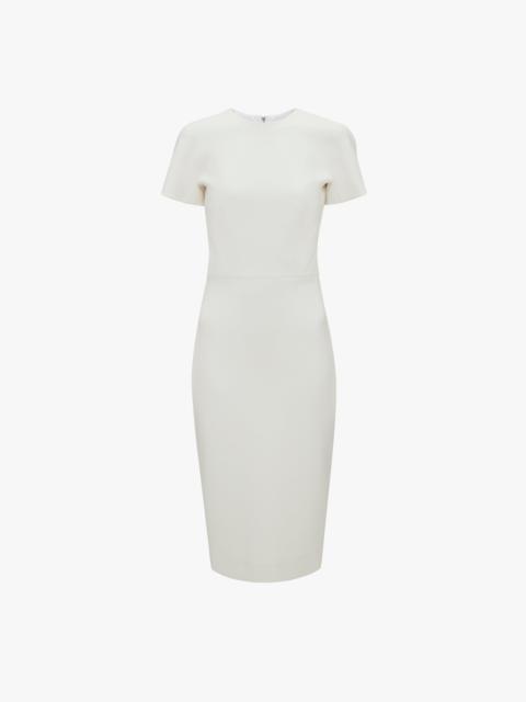 Fitted T-Shirt Dress In Ivory
