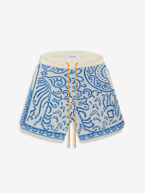 KNIT TILE SHORTS