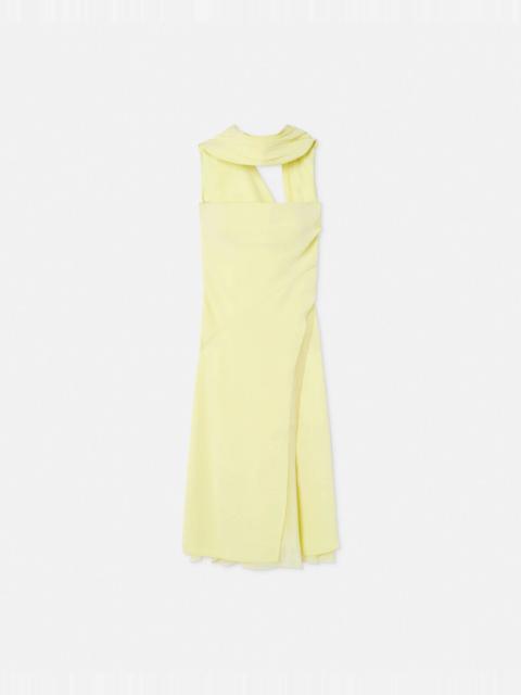 Silk Cady Bustier Midi Dress