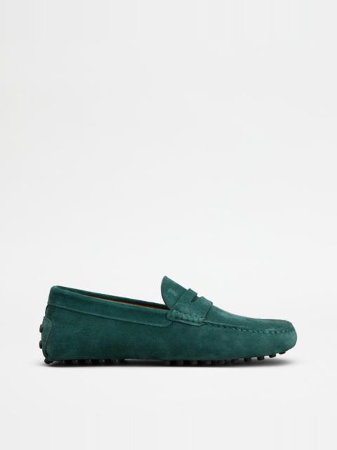 GOMMINO LOAFERS IN SUEDE - GREEN