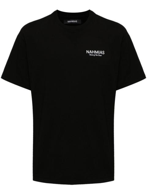 logo-embroidered cotton T-shirt