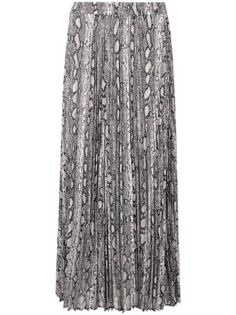 Snake Maxi Pleat Skirt
