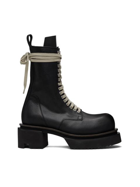 Black Temple Laceup Bogun Boots