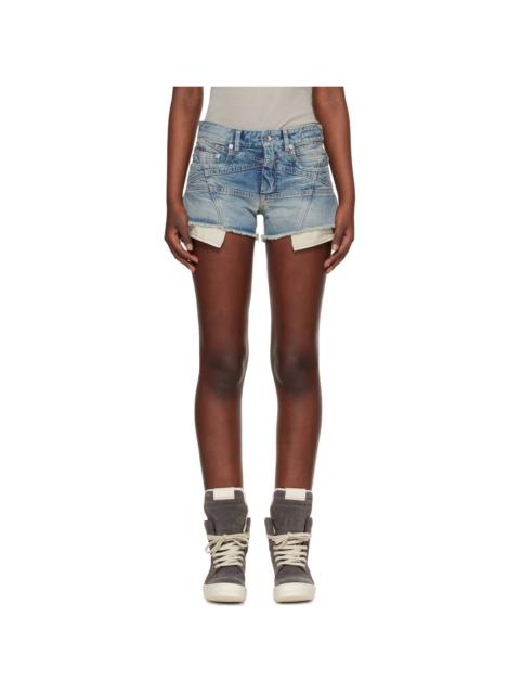 Blue Temple Lana Cut Off Denim Shorts
