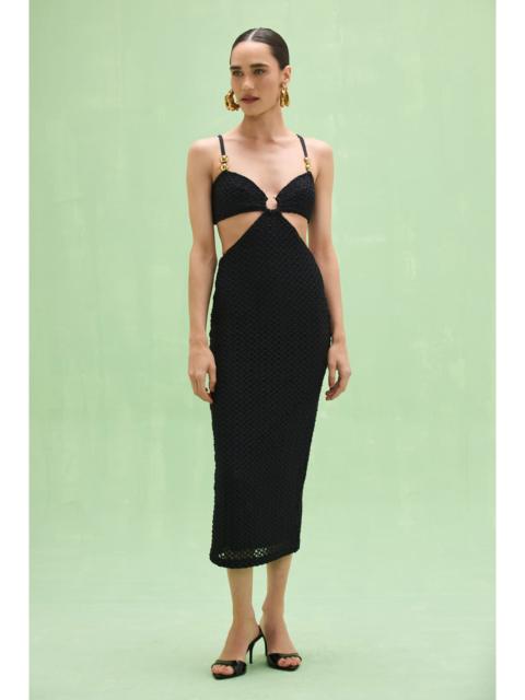 FRIDA MESH MIDI DRESS