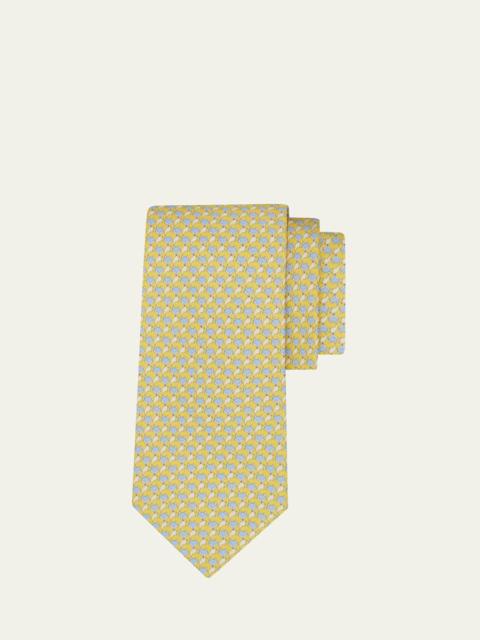 Men's Fox Micro-Print Tie