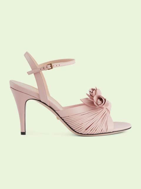 Gucci Lovelight sandal with flower