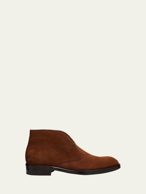 Men's Milano Suede Rubber-Sole Chukka Boots