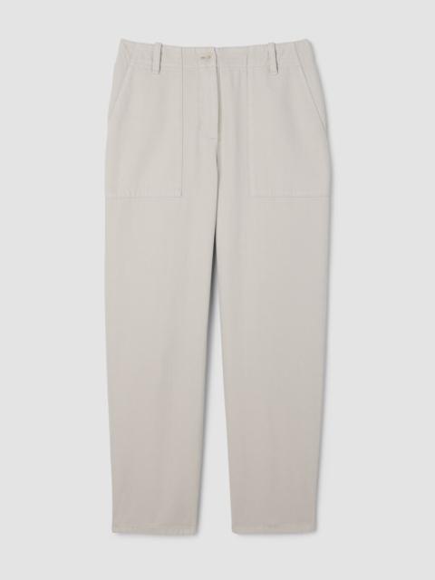 Garment-Dyed Utility Cotton Tapered Pant