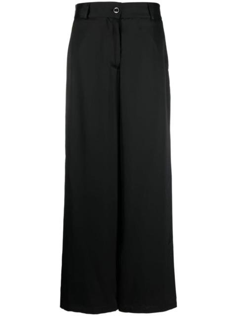 high-waisted wide-leg trousers