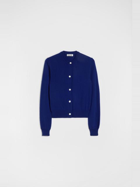 Lightweight Wool Crew-Neck Cardigan