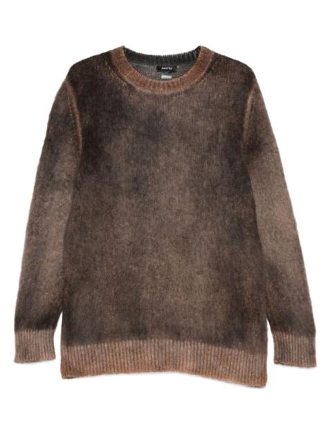 brushed crew-neck sweater