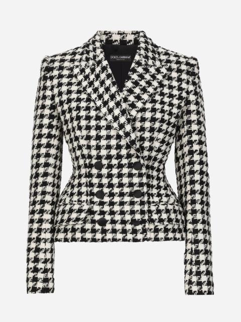Macro-houndstooth Dolce jacket