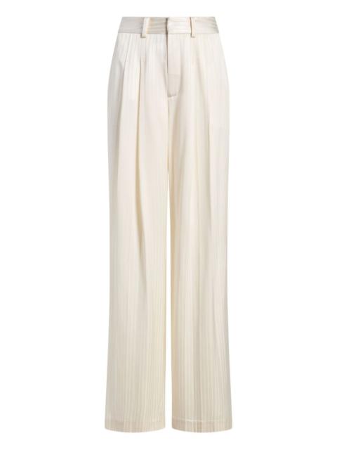 Georgia satin stripe trousers