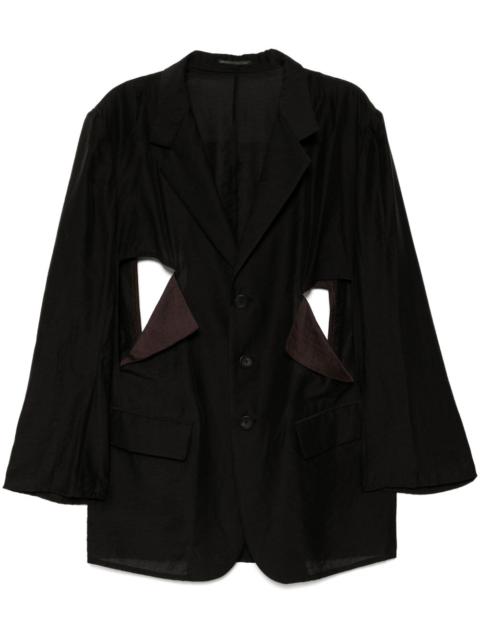 cut-out blazer