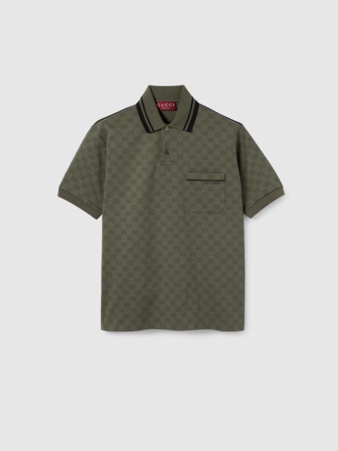 GG jersey jacquard polo shirt