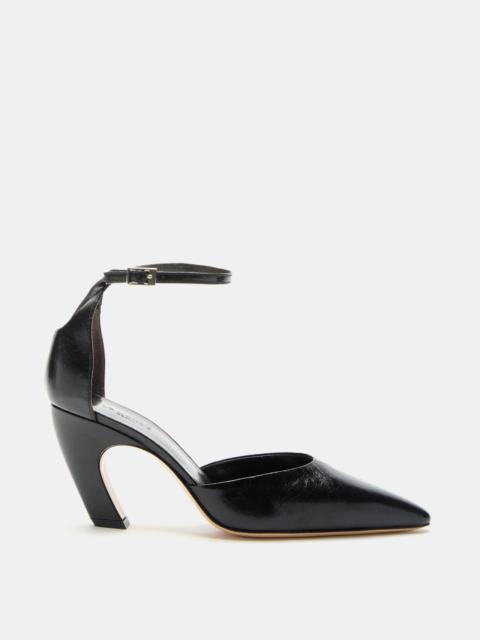 Victoria Pump / Black Glass Leather