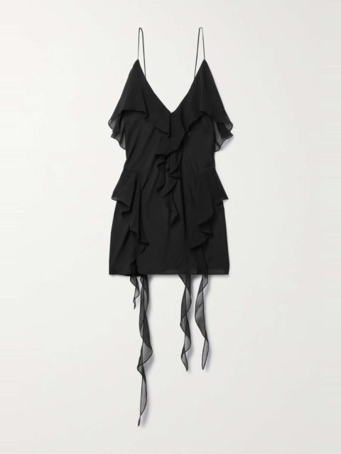 Piet ruffled silk-georgette camisole