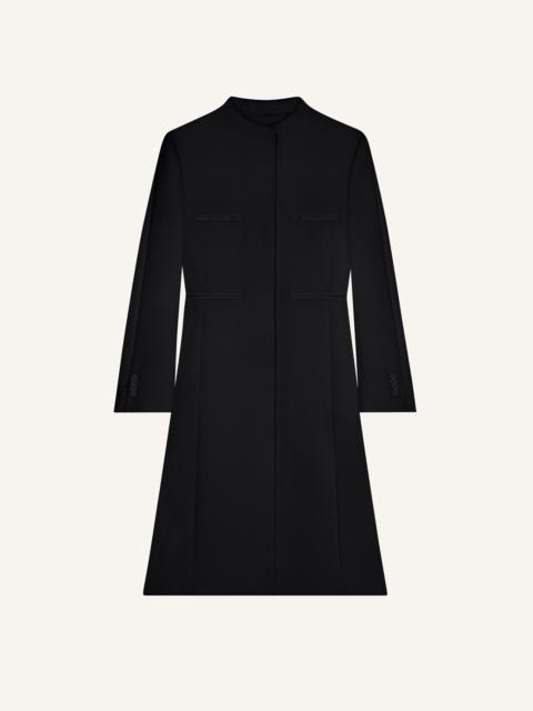 OFFICER COLLAR HERITAGE CREPE COAT