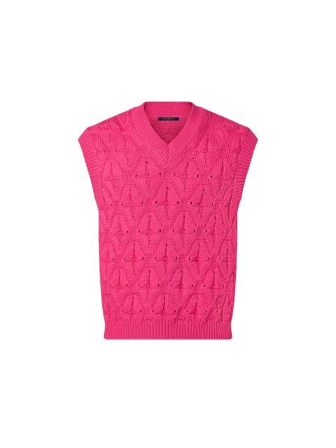 Monogram Flower Cotton Knit Vest