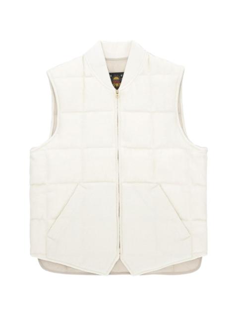 quilted zip vest