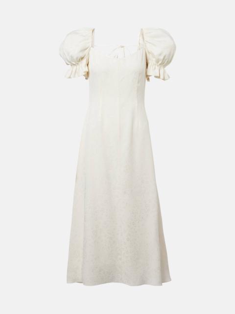 Aila silk jacquard cocktail dress