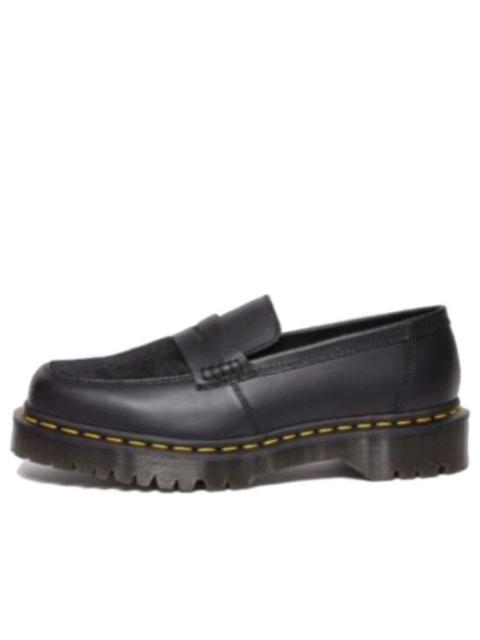 Dr. Martens Penton Bex Square Toe Hair-On & Leather Loafers 'Black' 31303001