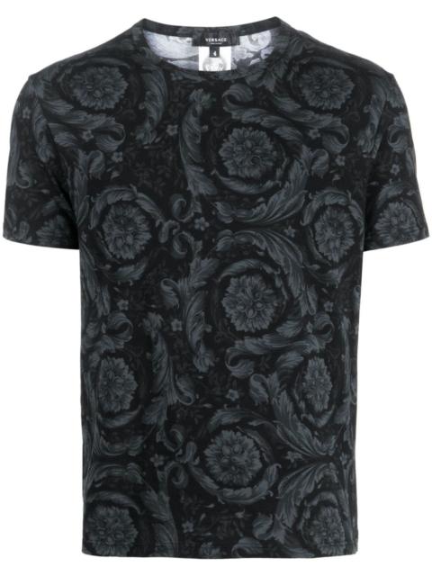 baroque-print cotton T-shirt