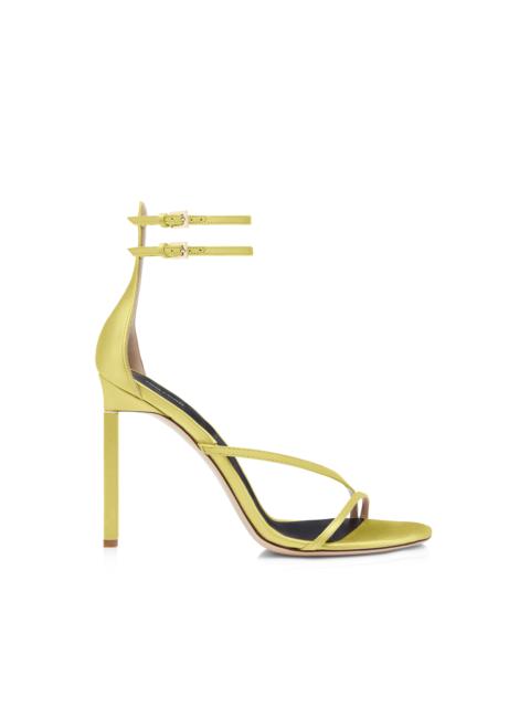 SATIN T ANKLE STRAP SANDAL